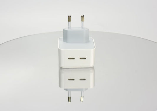 35w Oplader bl.a. iPhone og Samsung - 2 x USB-C - EU (fast charge)
