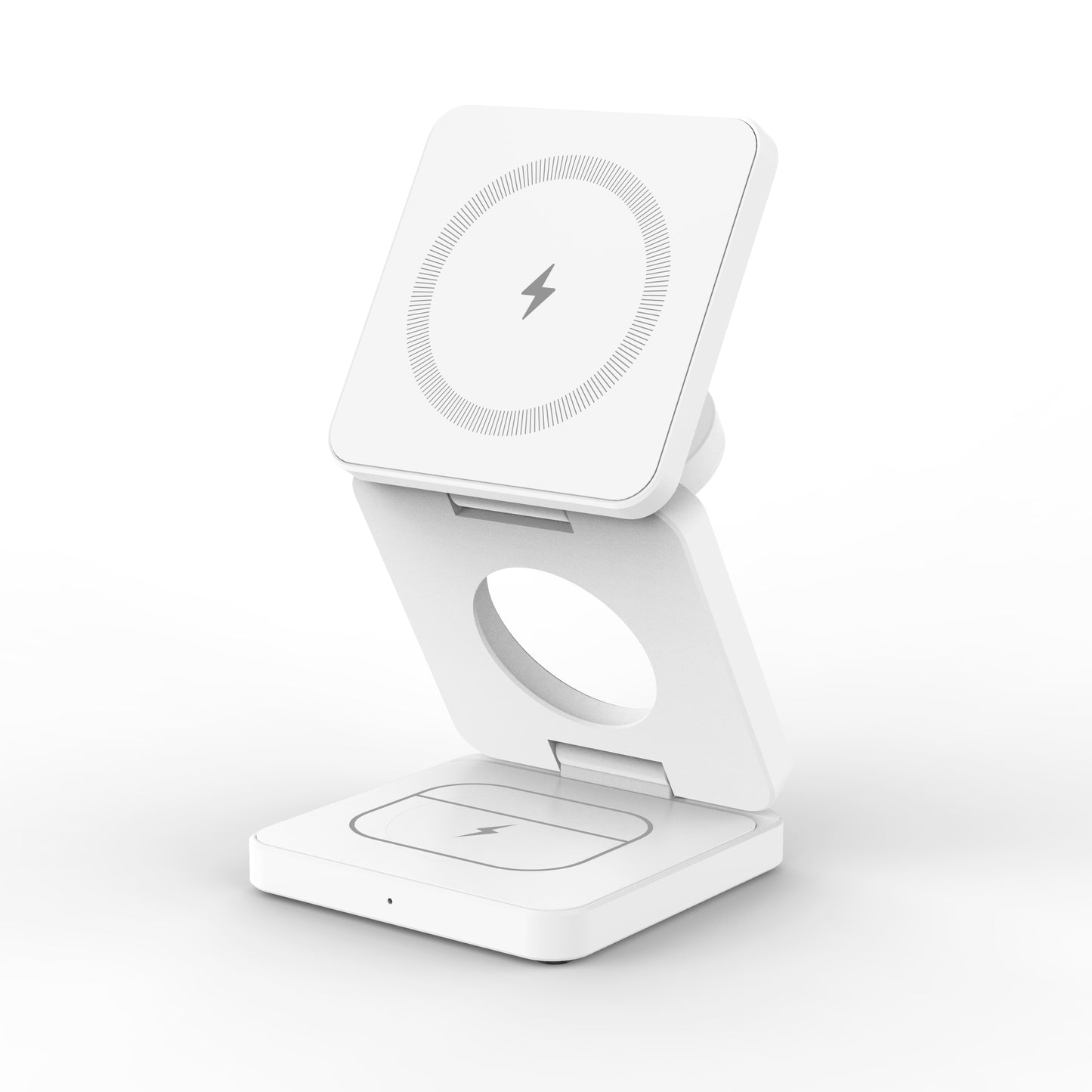 Qi1 30W 3 in 1 Wireless Charger - White